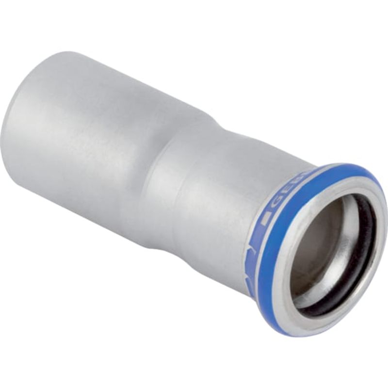 Geberit Mapress Edelstahl-Reduktion, mit Einschubende 108 x 54 mm LABS-frei, 172 mm, Farbe silberfarben Bild 1