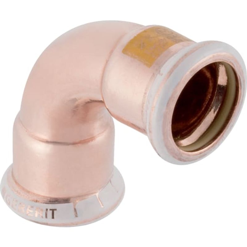 Geberit Mapress Kupfer Pressfitting-Bogen für Gas 42 mm 90 Grad, Farbe kupfer Bild 1