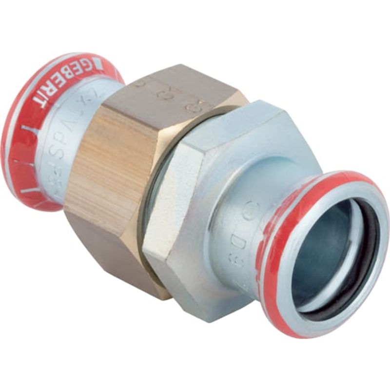 Geberit Mapress C-Stahl Verschraubung d12, 58 mm, Farbe grau Bild 1