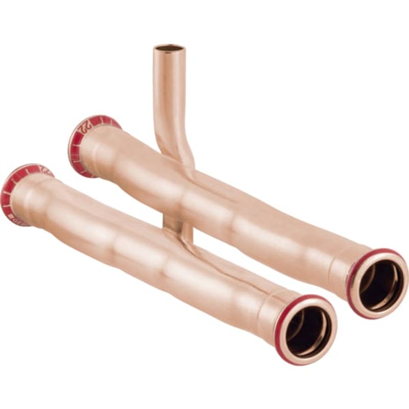 Geberit Mapress Kupfer Anschluss-T-Stück-Set, für Rücklauf d15-15, Farbe kupfer Bild 1