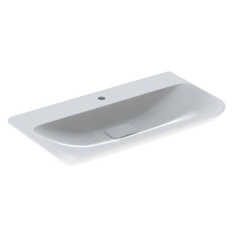 Geberit myDay Waschtisch, 100 x 48 cm mit Hl, ohne Ül, KeraTect, Farbe weiß Bild 1