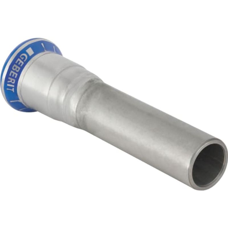 Geberit Mapress Edelstahl Übergang auf Schneidringverschraubung (Gas) d15, 80 mm, Farbe silberfarben Bild 1