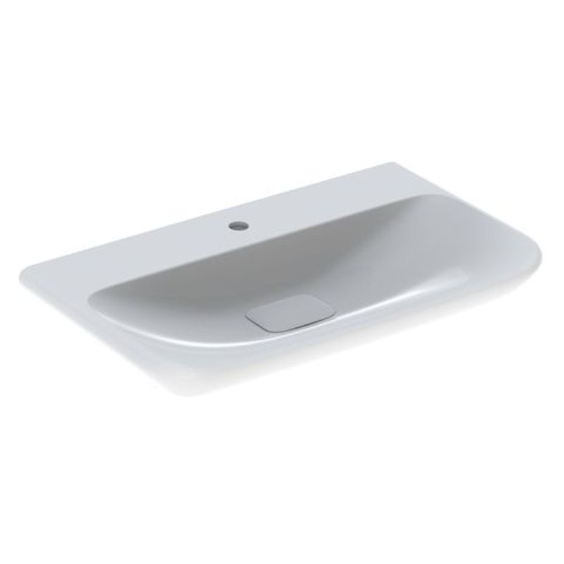 Geberit myDay Waschtisch, 80 x 48 cm mit Hl, ohne Ül, KeraTect, Farbe weiß Bild 1