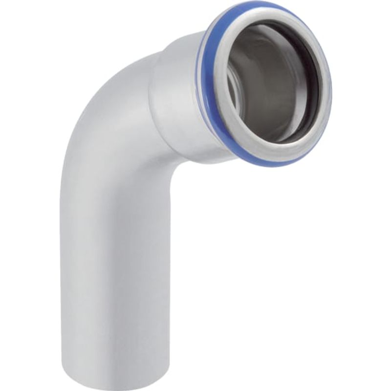 Geberit Mapress Edelstahl Bogen 60Gr d76,1, mit Einschubende, Farbe silberfarben Bild 1