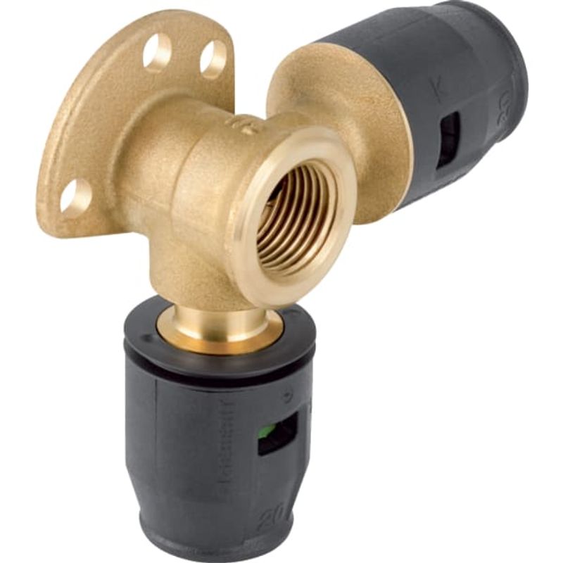 Geberit Messing Eckanschlusswinkel 20 mm x 1/2" IG x 20 mm 90Grad, Material Messing Bild 1
