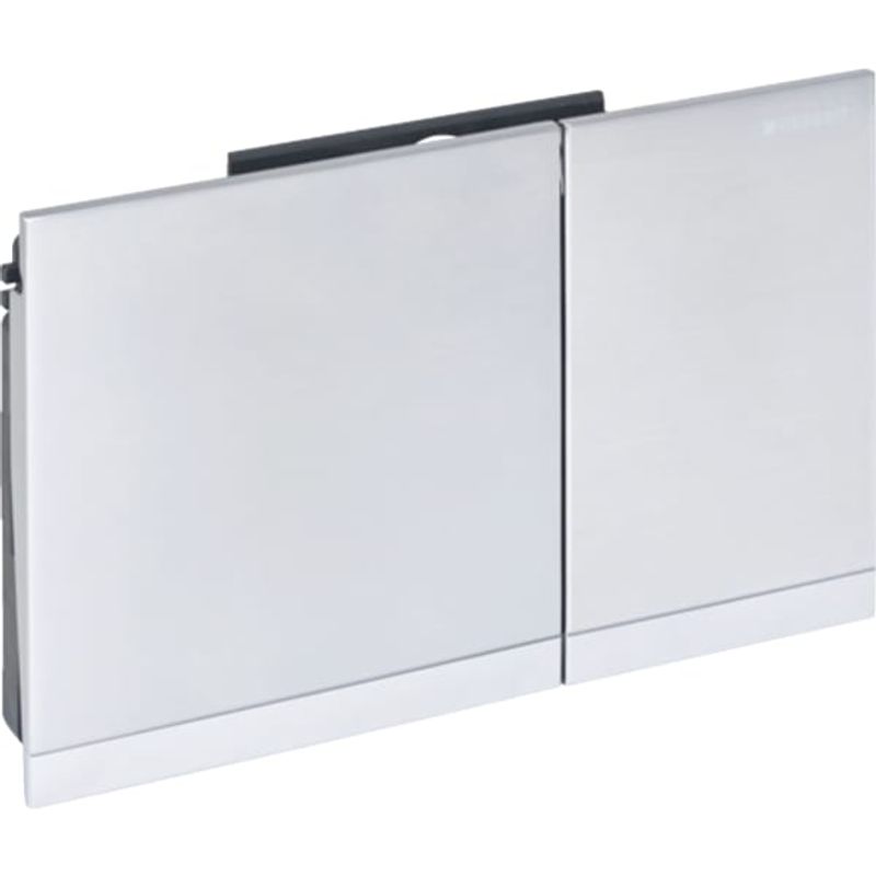 Geberit Sigma60 Betätigungsplatte, für 2-Mengen-Spülung flaechenb, chrom-gebürstet, 132 x 214 mm, Farbe chrom Bild 1