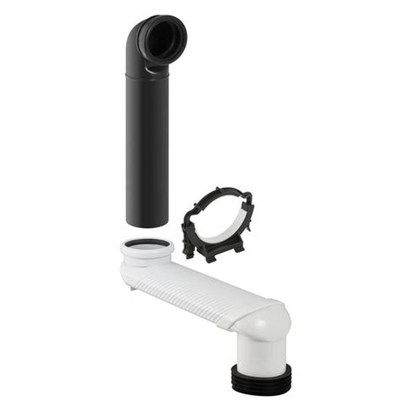 Geberit Monolith Set WC-Etagenbogen, für Wand-WC d90 x 110, Farbe grau Bild 1