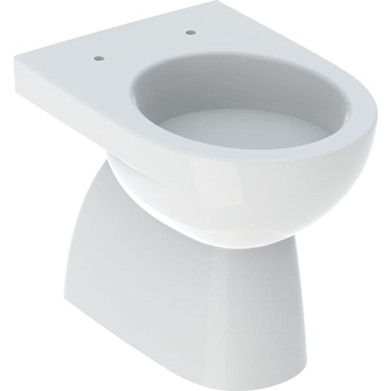 Geberit Renova Stand-WC Tiefspüler, Abg.verti teilgeschl.Form, T:53 cm, KeraTect, 400 x 350 mm, Farbe weiß Bild 1