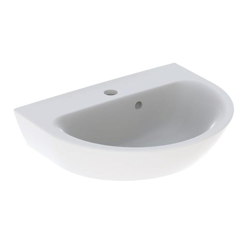 Geberit Handwaschbecken, 500 x 400 mm, mit HL, mit ÜL, weiss, 175 x 500 x 400 mm, Farbe weiß Bild 1