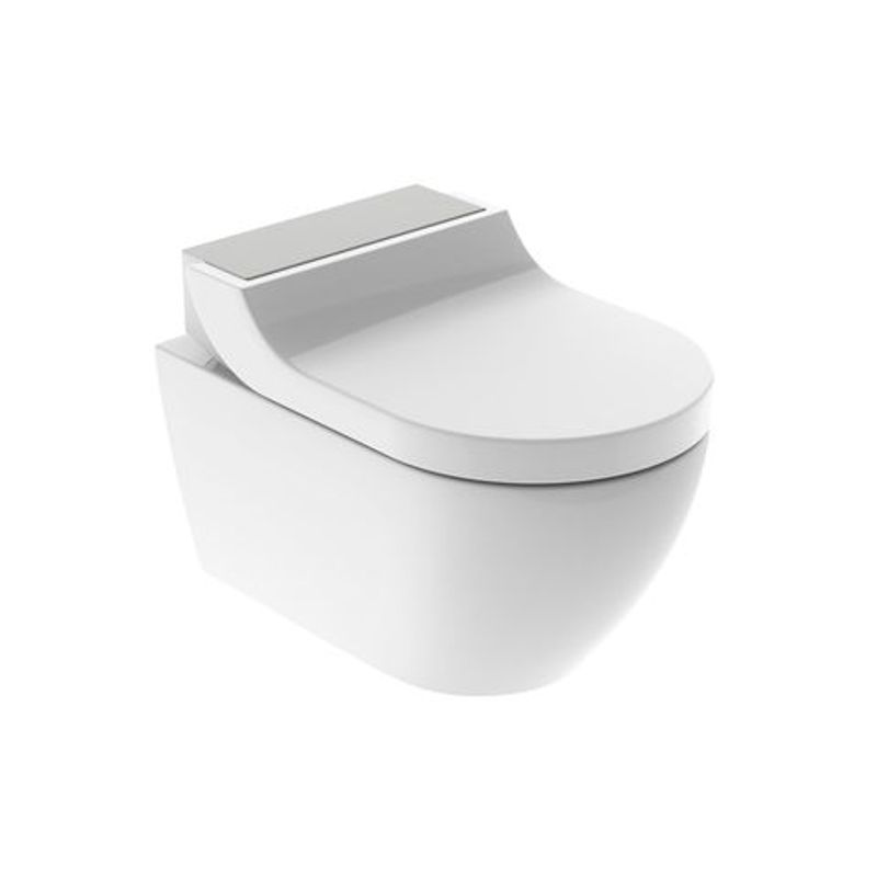Geberit AquaClean Tuma Comfort WC-Komplettanlage Wand-WC Edelstahl geb, Farbe silberfarben Bild 1