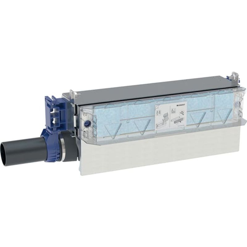 Geberit Duschelement, mit Wandablauf, FB-Aufbauhöhe 9-20 cm, 165 x 420 mm, Farbe grau Bild 1