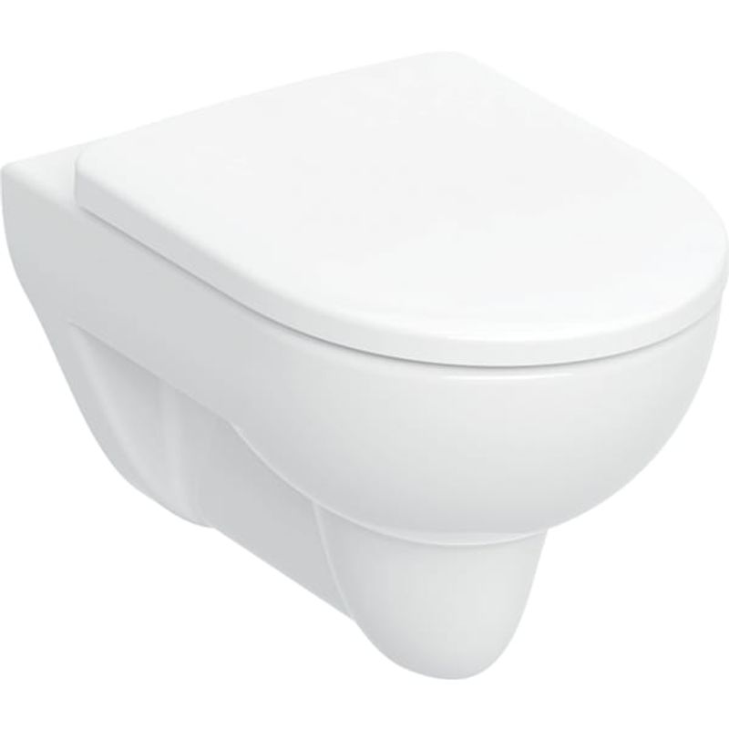 Geberit Wand-Tiefspül-WC-Set, Sitz ohne AS, 400 x 365 x 540 mm, Farbe weiß Bild 1