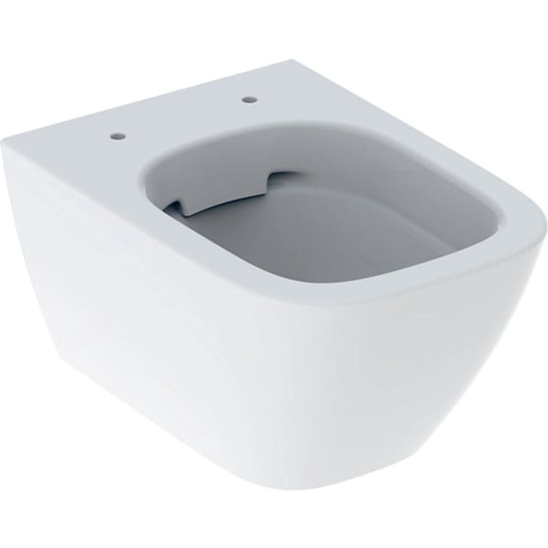 Geberit Square Wand-Tiefspül-WC, spül randlos, mit verdeckte Befestigung, Ausladung 490 mm, 330 x 350 x 490 mm, Farbe weiß Bild 1