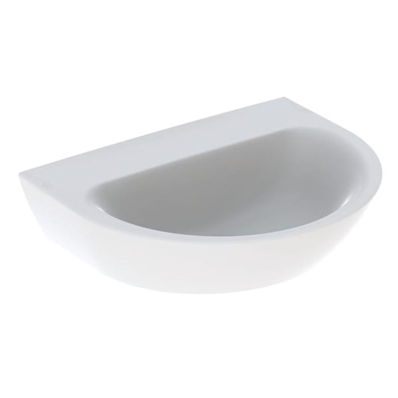Geberit Waschtisch, 600 x 480 mm, ohne HL, ohne ÜL, weiss, 190 x 600 x 480 mm, Farbe weiß Bild 1