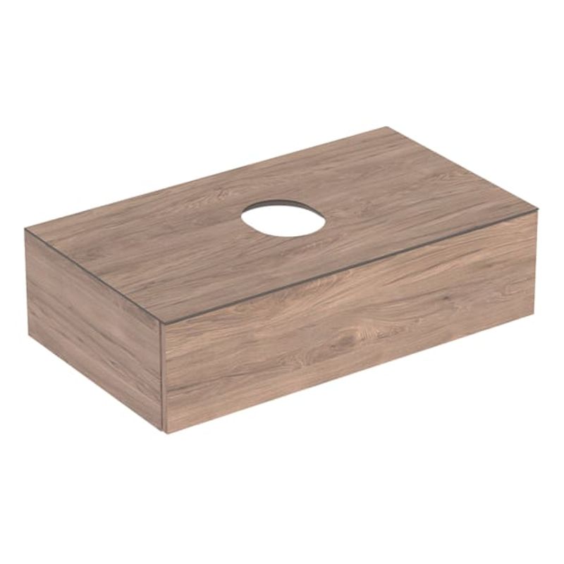 Geberit VariForm US, für AS-WT, mit 1 Schublade 90 x 24 x 51 cm, 235 x 900 x 510 mm, Farbe nussbaum hickory Bild 1