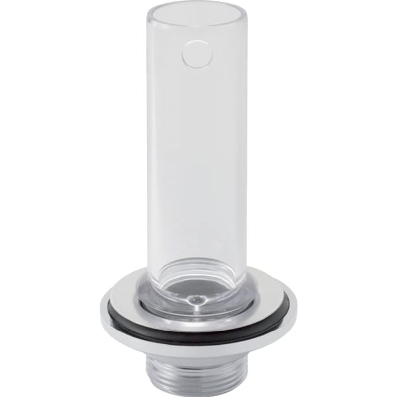 Geberit Standrohrventil für Krankenhaus-Waschtisch Standrohr Plexglas, Ventil Edelstahl 5/4", 32 mm, Farbe silber Bild 1
