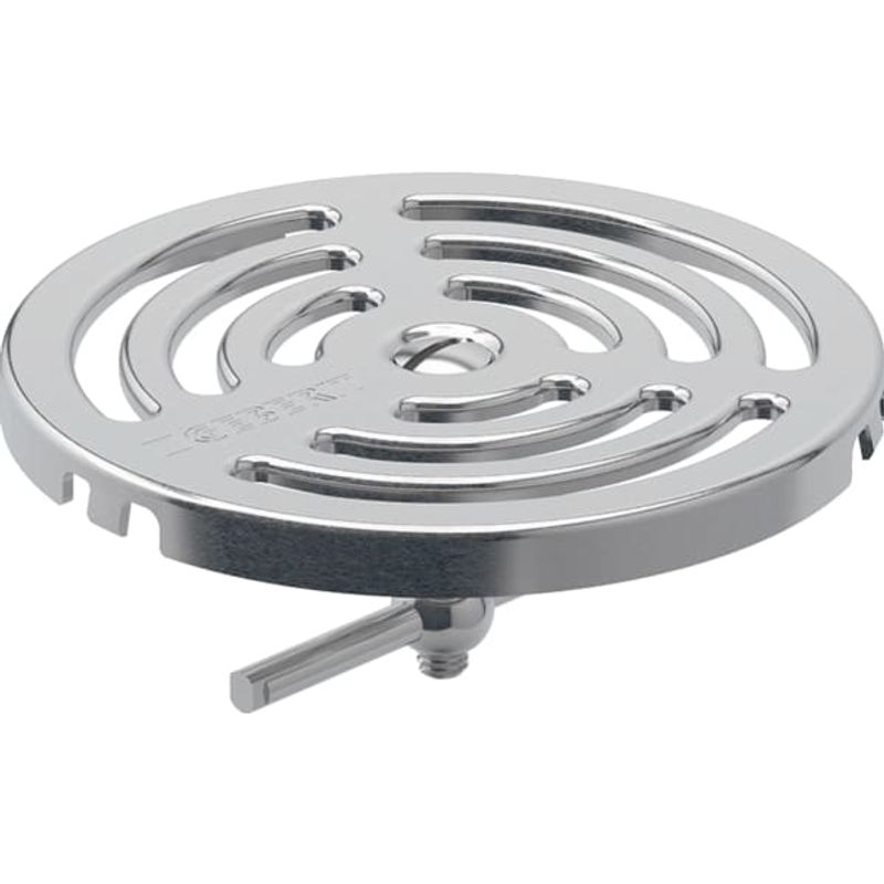 Geberit Rost verschraubbar, rund D:10 cm, Farbe Edelstahl-Optik (silber) Bild 1