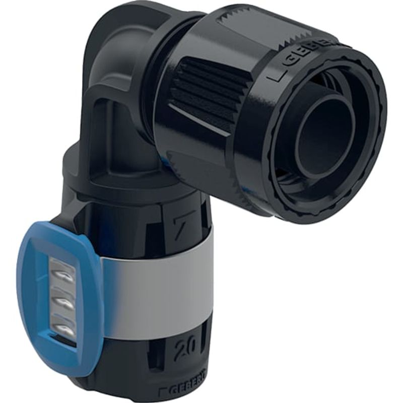 Geberit Übergangswinkel 90Gr, mit MasterFix 16 mm x MF20, PPSU Bild 1