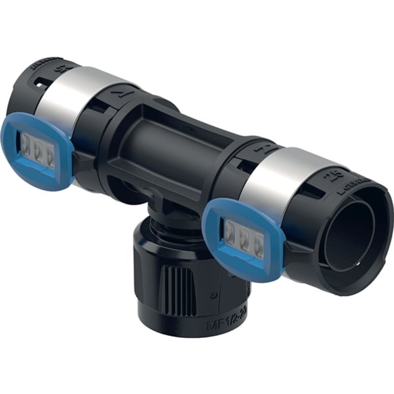Geberit Übergangs-T-Stück, mit MasterFix 20 mm x MF, PPSU, 20 x 16 mm Bild 1