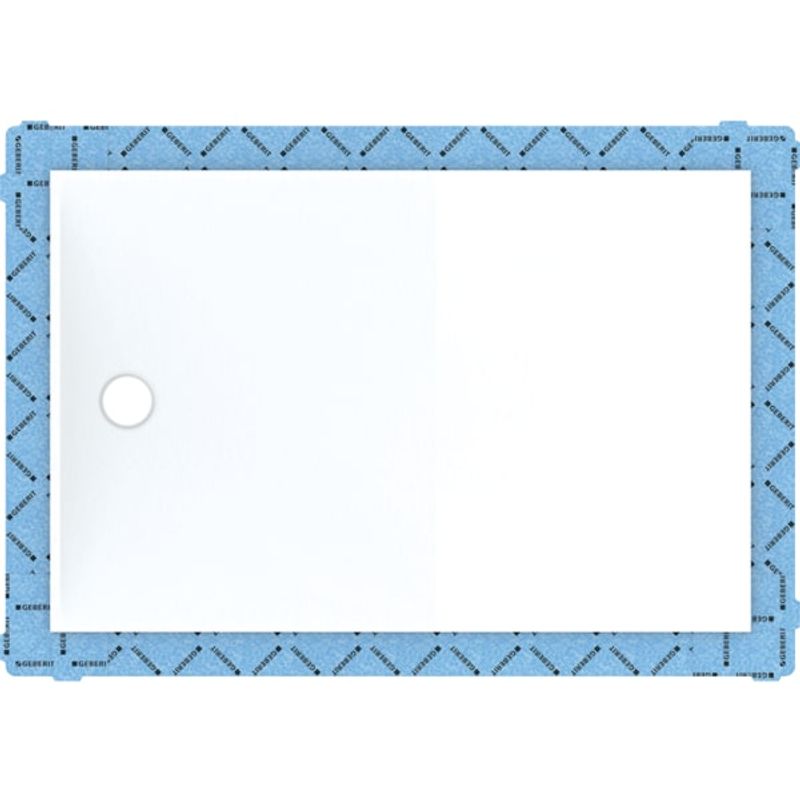 Geberit Duschflaeche aus Varicor, bodeneben,800 x 1200 mm, weiss, 18 x 1200 x 800 mm, Farbe weiß Bild 1