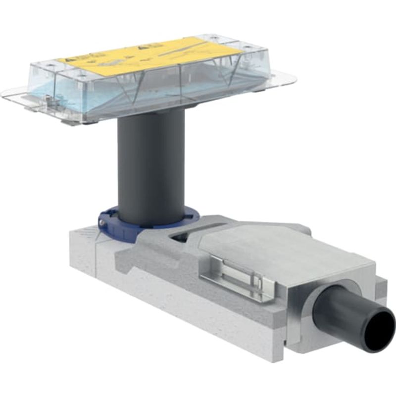 Geberit Duschrinnen Rohbauset Cleanline, DN 40, FB-Aufbauhöhe, ab Baujahr 65 mm, 65 x 300 x 130 mm Bild 1