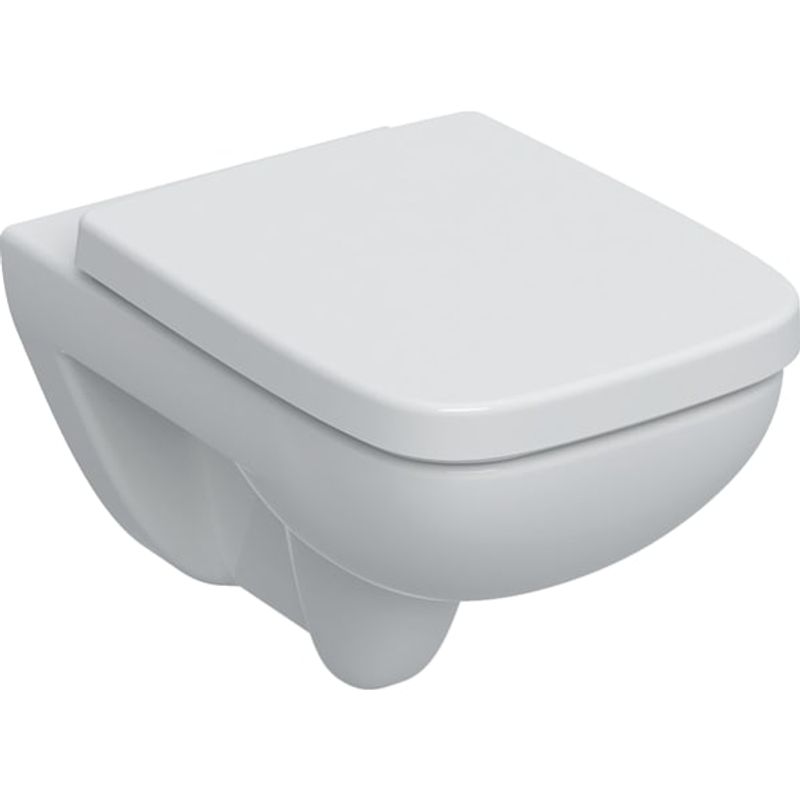 Geberit Wand-Tiefspül-WC Set, mit WC-Sitz, 380 x 360 x 540 mm, Farbe weiß Bild 1