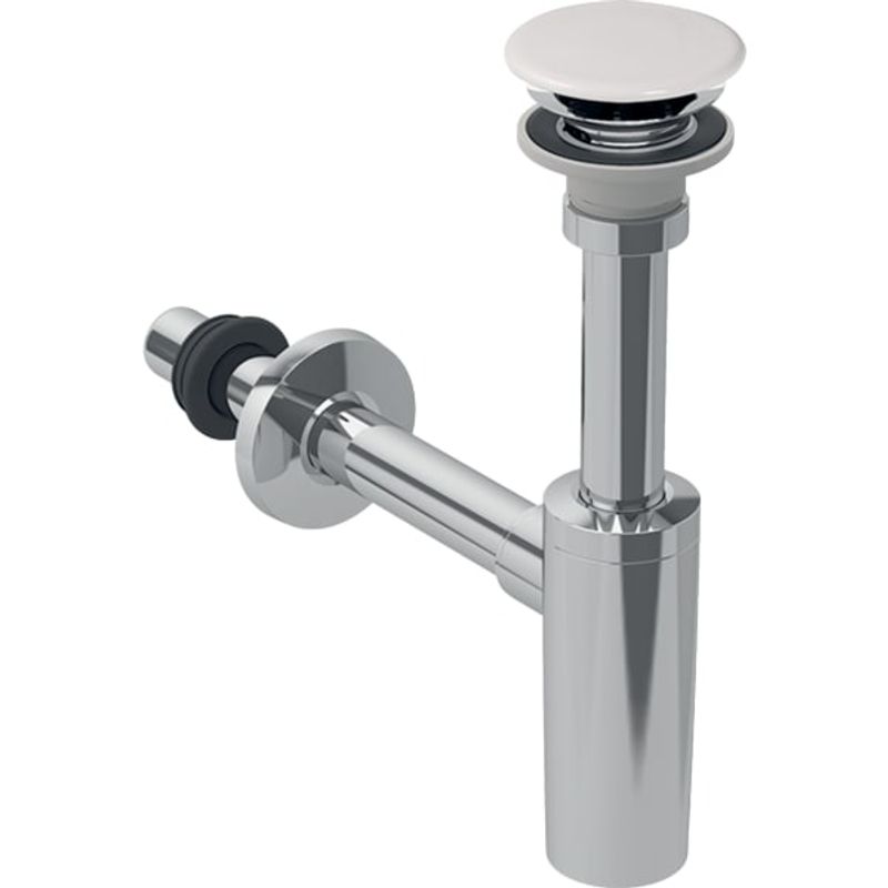 Geberit Waschbeckenablauf, mit Siphon, Ventilab. und Manschette, weiss, DN 32 / 40, Farbe weiß Bild 1