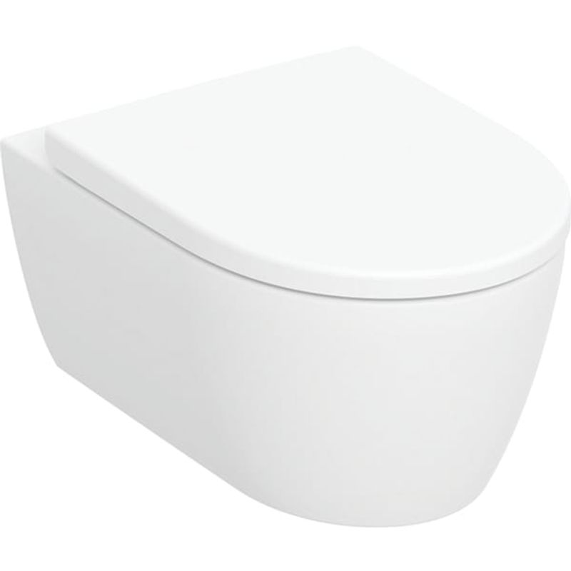 Geberit Wand-Tiefspül-WC Set WC-Sitz, mit AS, spülrandlos, KeraTect, 330 x 355 mm, Farbe weiß Bild 1