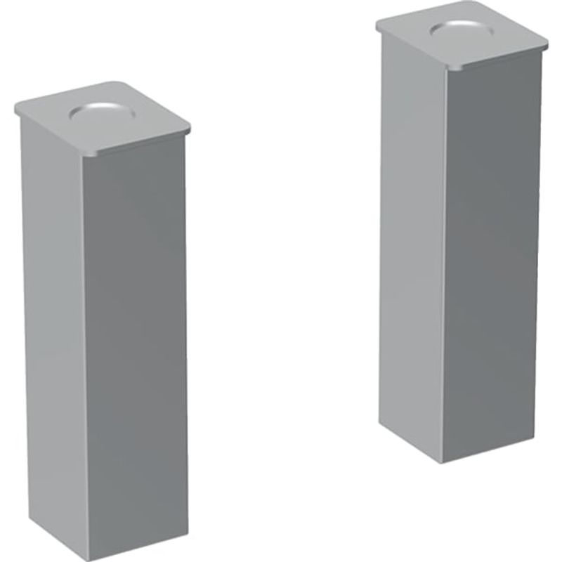 Geberit Set Füsse (2 Stück), H:23-24,5 cm, Farbe silberfarben Bild 1
