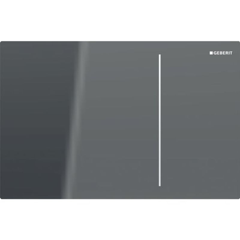 Geberit Sigma70 Betätigungsplatte, für 2-Mengen-Spülung hydr. Auslösung, Glas lava, Farbe transparent Bild 1