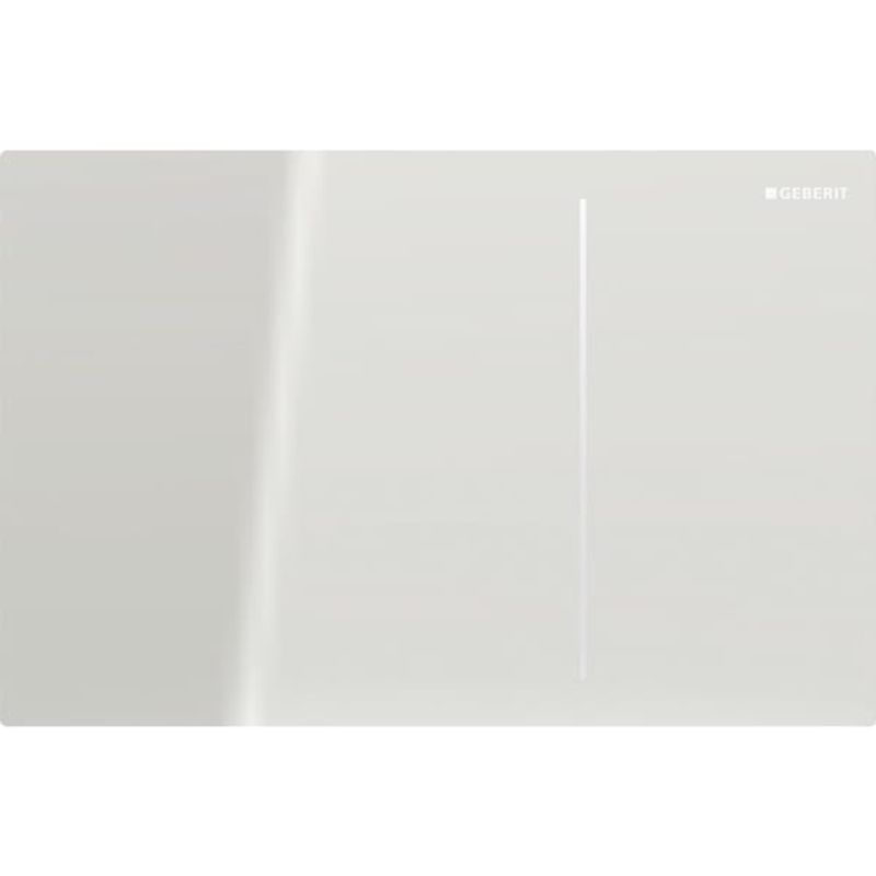 Geberit Sigma70 Betätigungsplatte, für 2-Mengen-Spülung hydr. Auslösung, Glas sand-grau, Farbe transparent Bild 1