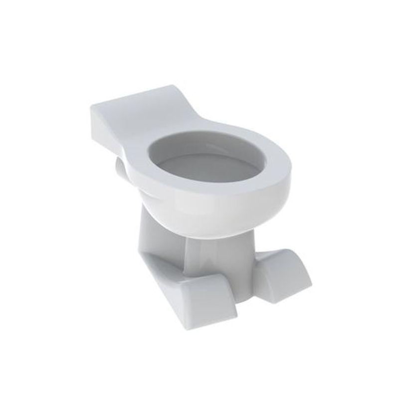 Geberit Bambini Stand-WC Tiefspüler für Kinder Löwentatzendesign, für WC-Sitz, Farbe weiß Bild 1