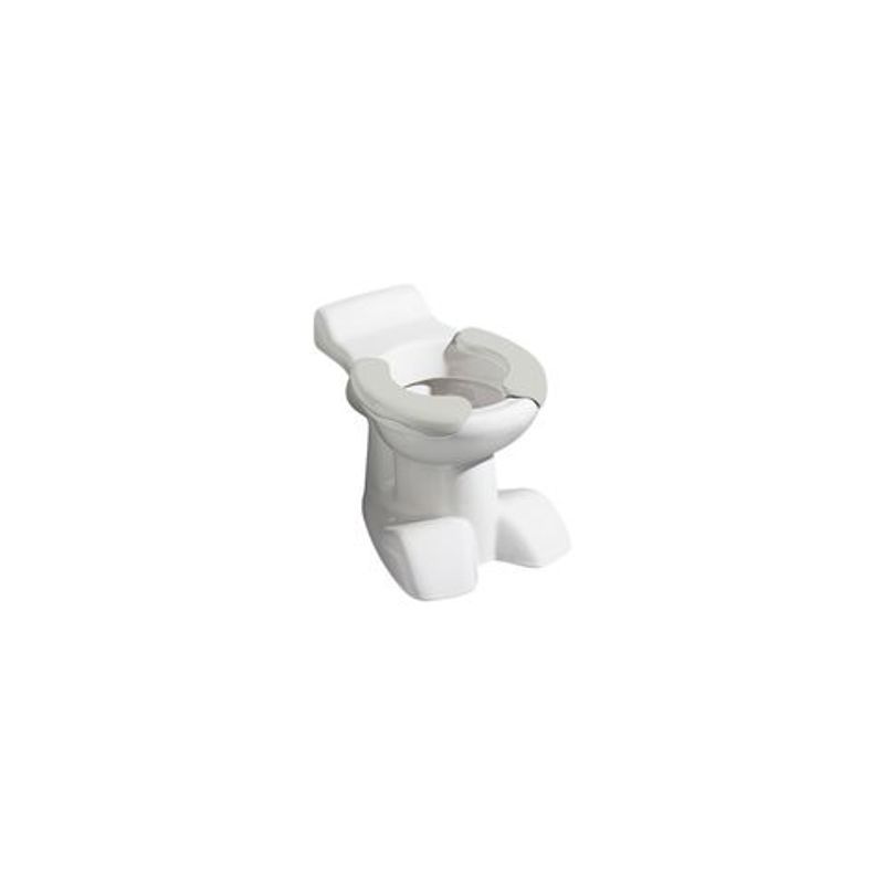 Geberit Bambini Stand-WC Tiefspüler für Kinder Löwentatzendesign, Sitzfl. grau, Farbe weiß Bild 1