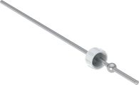 Geberit Hebel zu Waschbeckenanschluss 300 mm, mit integriertem Überlauf Bild 1