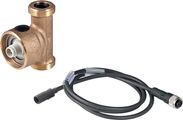 Geberit Temperatur- und Volumenstromsensor für Hygienespülung, DN 15 3/4" AG, Rtg, 50 x 40 mm Bild 1