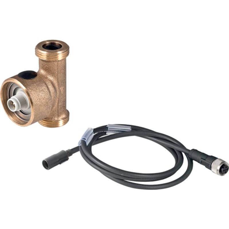 Geberit Temperatur- und Volumenstromsensor für Hygienespülung, DN 32 1 1/2" AG, Rtg, 66 x 40 mm Bild 1