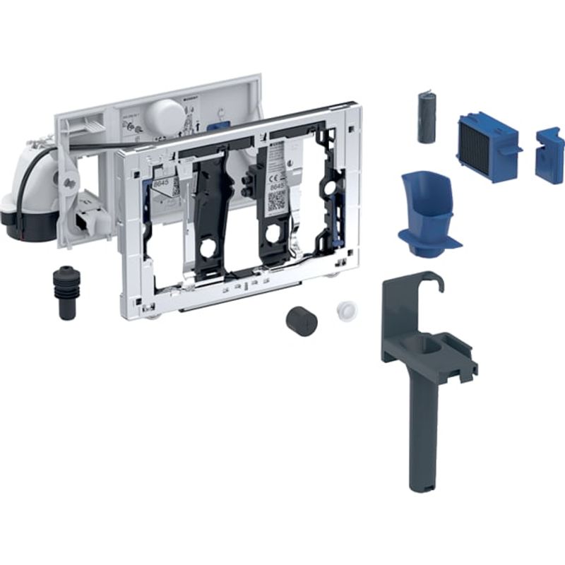 Geberit Modul, mit automatische Auslösung, für Sigma Unterputz-Spülkasten 12 cm, Farbe anthrazitgrau Bild 1