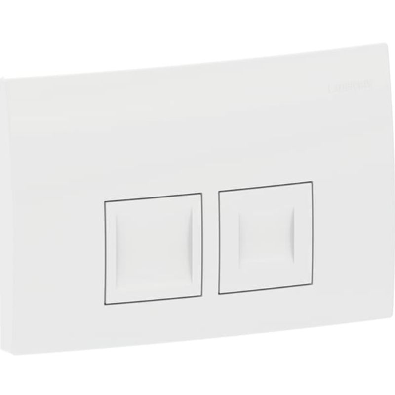 Geberit Betätigungsplatte Delta35, für 2-Mengen-Spülung, 25 x 212 x 164 mm, Farbe weiß Bild 1