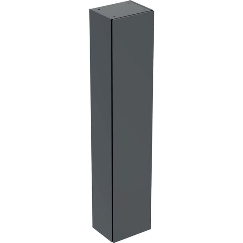 Geberit Hochschrank, mit 1 Tür 36 x 180 x 29,1 cm, 1800 x 360 x 291 mm, Farbe schwarz Bild 1