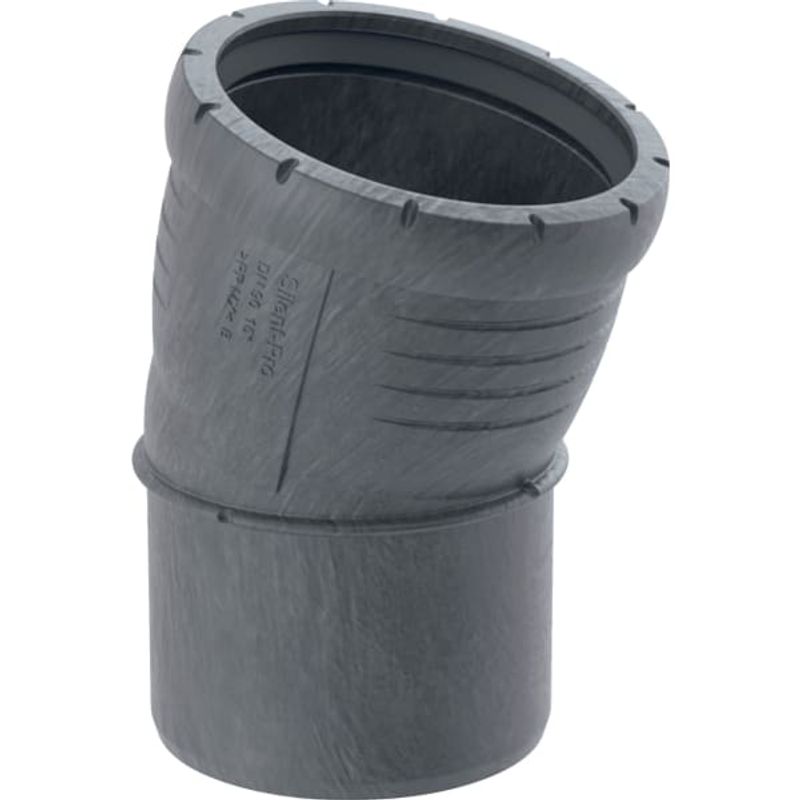 Geberit Bogen 15 Grad, DN 100, Farbe schwarz Bild 1