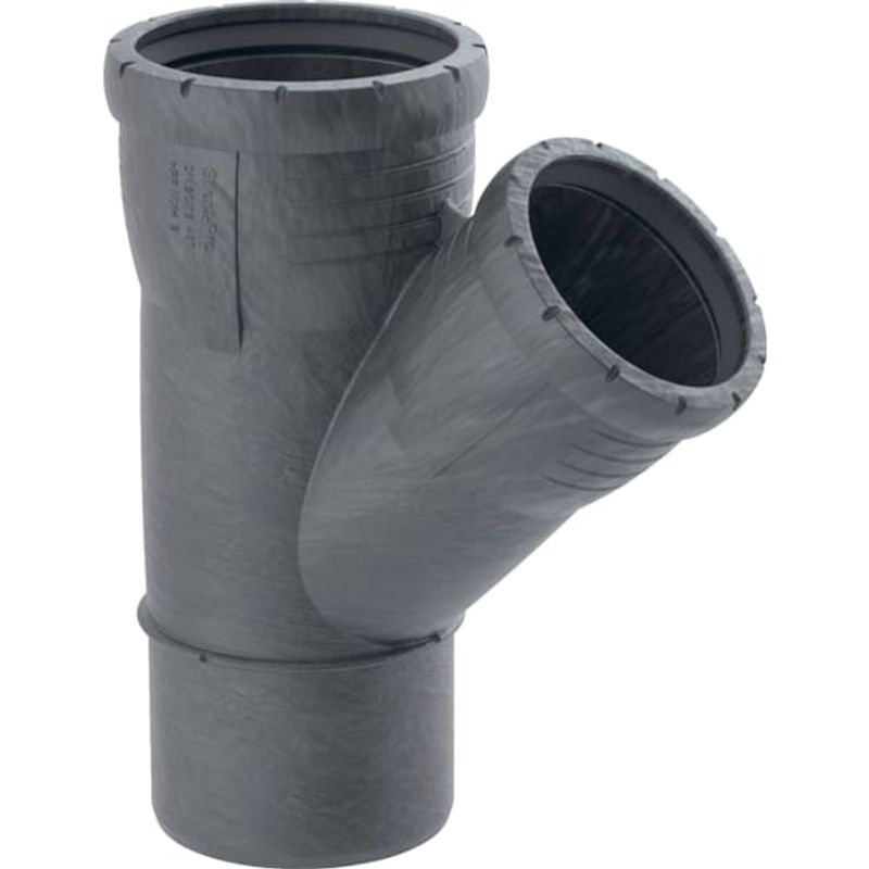 Geberit Silent-Pro Abzweig 45Gr d160 / 125, Farbe schwarz Bild 1