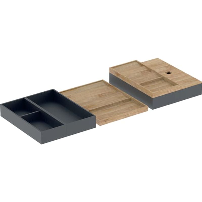 Geberit Set Schubladeneinsatz, B:90, für obere Schublade Bild 1