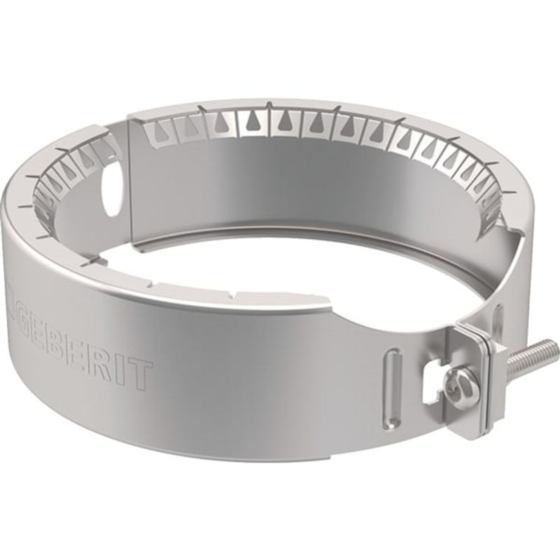 Geberit Haltekralle DN 90, für Silent-PP und Silent-Pro, 41 mm, Farbe silber Bild 1