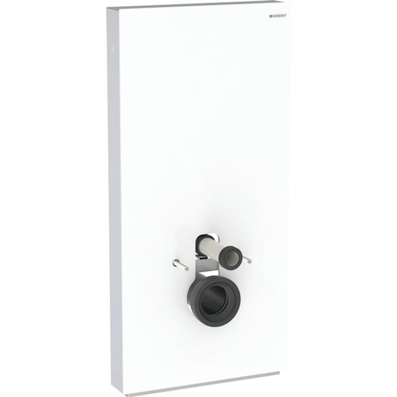 Geberit Sanitärmodul, für Wand-WC 101 cm, Glas weiss, 1010 x 480 x 106 mm, Farbe weiß Bild 1