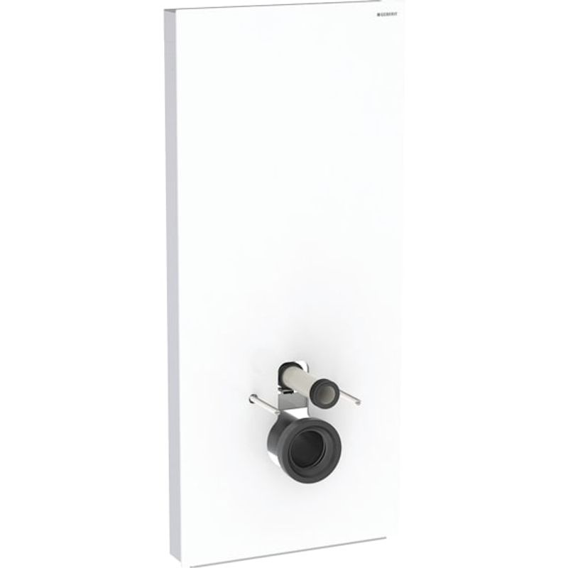 Geberit Sanitärmodul, für Wand-WC 114 cm, Glas weiss, 1140 x 505 x 106 mm, Farbe weiß Bild 1