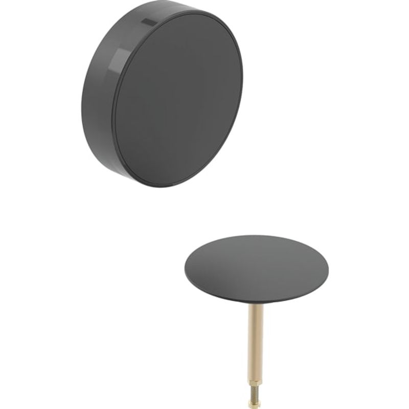 Geberit Split Fertigbauset d52, für BW-Ablauf, mit Drehbetätigung, Farbe schwarz Bild 1