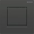 Geberit Typ 30 Betätigungsplatte Typ 20, eckig, für Urinalsteuerung, pneumatische Spülauslösung, schwarz, 130 x 130 mm, Farbe Schwarz Matt Bild 1