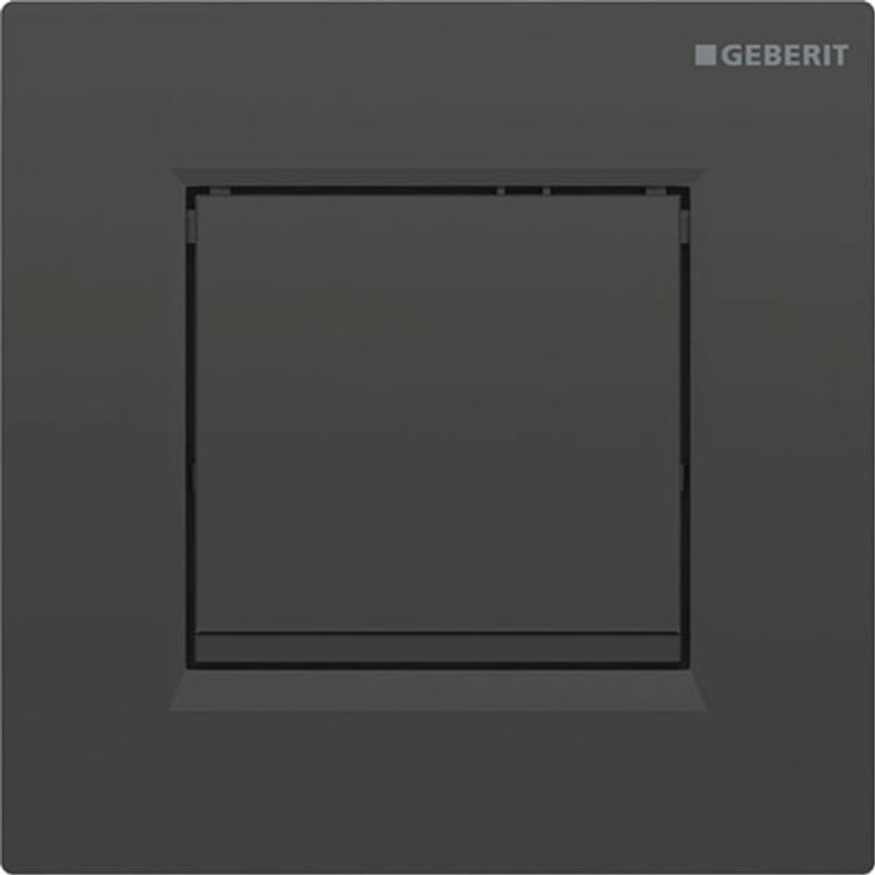 Geberit Typ 20 Urinalsteuerung, eckig, pneum Spülauslösung schwarz glaenzend /, Farbe schwarz Bild 1