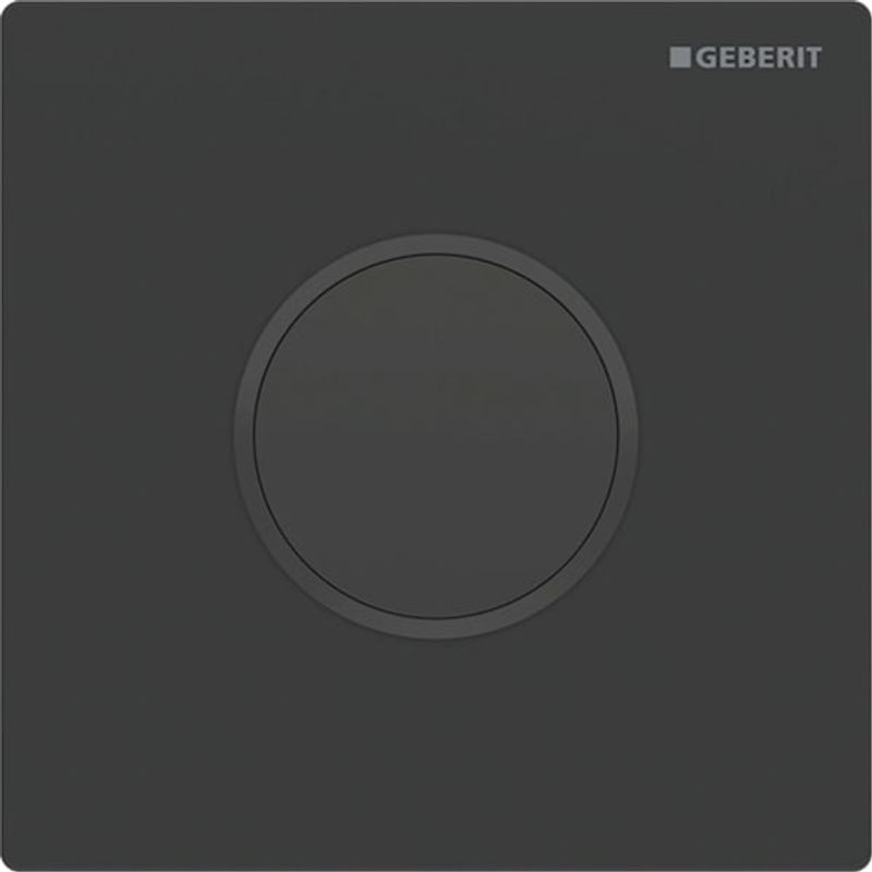 Geberit Abdeckplatte, für Urinalsteuerung Infrarot rund, Edelstahl /, Farbe schwarz Bild 1