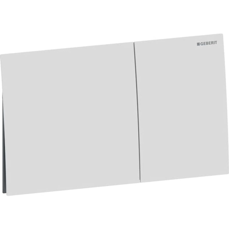 Geberit Sigma70 Betätigungsplatte, für 2-Mengen-Spülung eckig, Etc, 23 x 146 mm, Farbe weiß Bild 1